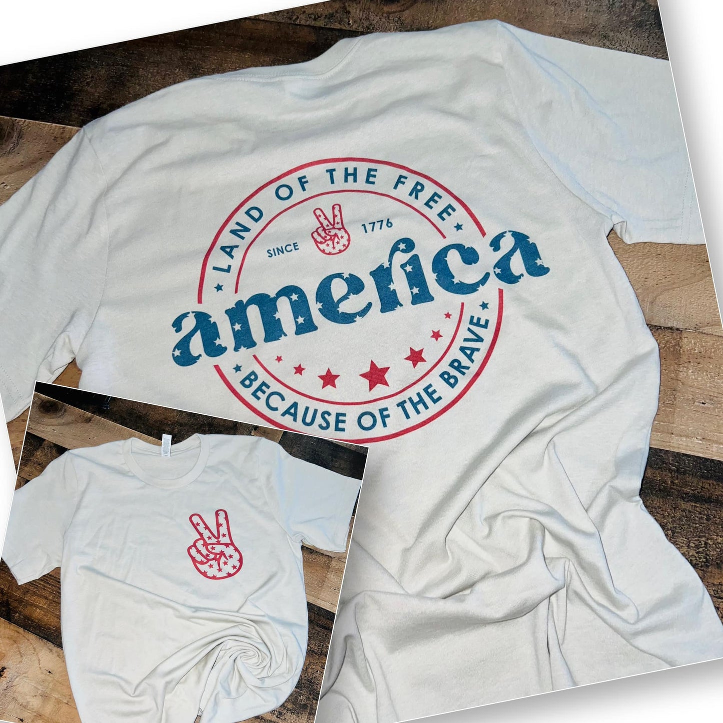 Land of the Free Vintage Tee