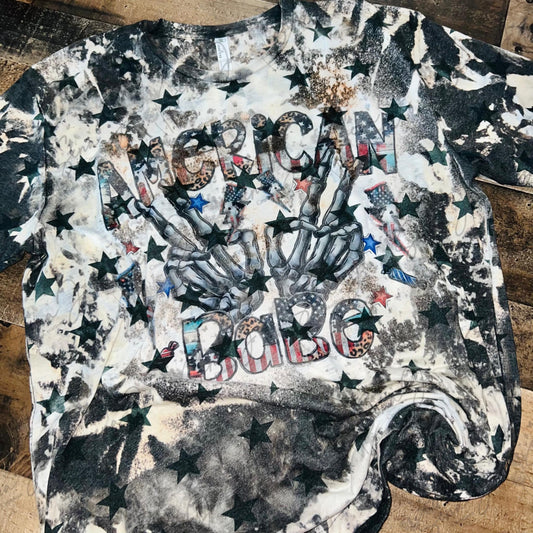 American Babe Distressed Tee