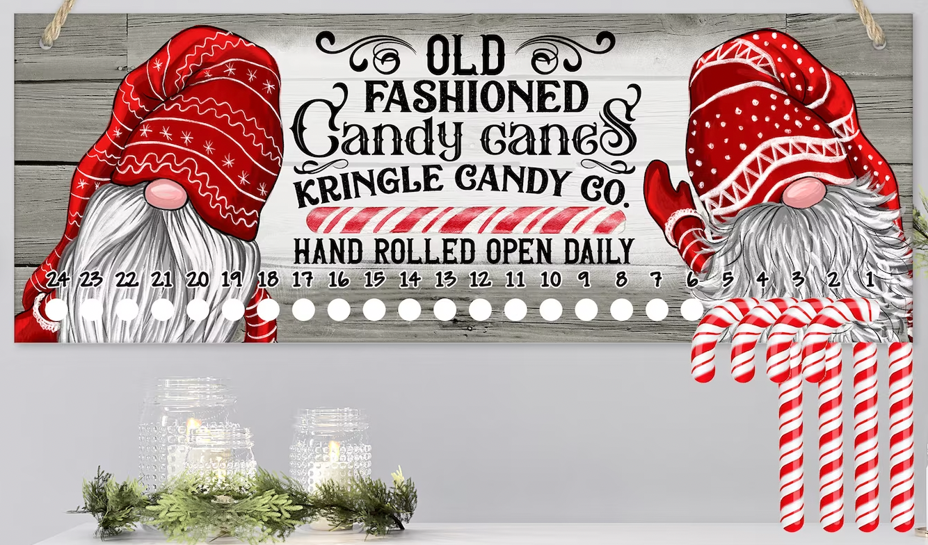 Candy Cane Christmas Countdown