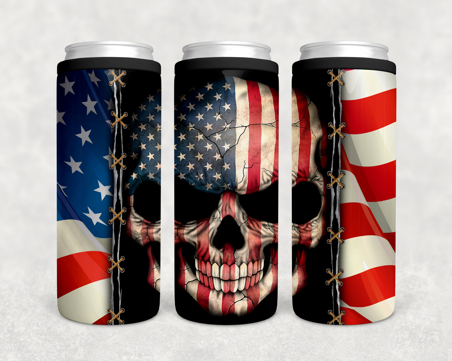 Stars and Stripes Skull